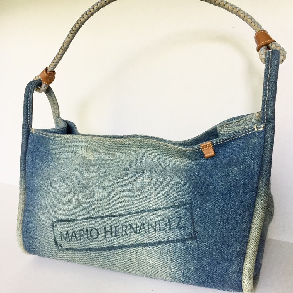 Mario hernandez ▪️ denim blue shoulder bag